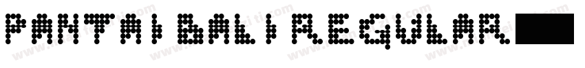 Pantai Bali Regular字体转换
